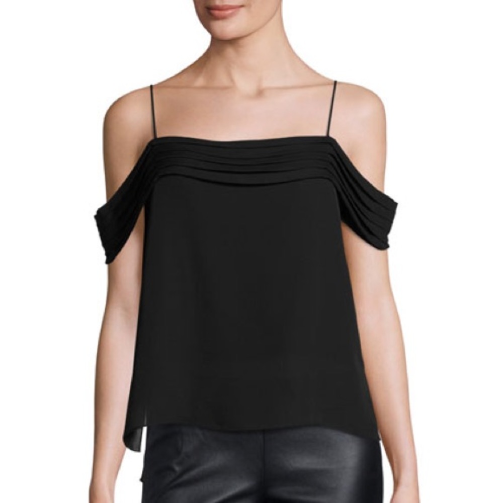 Alexander Wang Georgette off the shoulder top